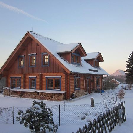 Ferienwohnung Im Blockhaus Rosenkranz Rathmannsdorf Exterior foto