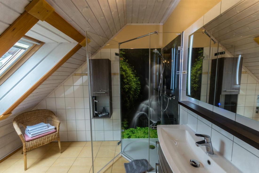 Ferienwohnung Im Blockhaus Rosenkranz Rathmannsdorf Exterior foto