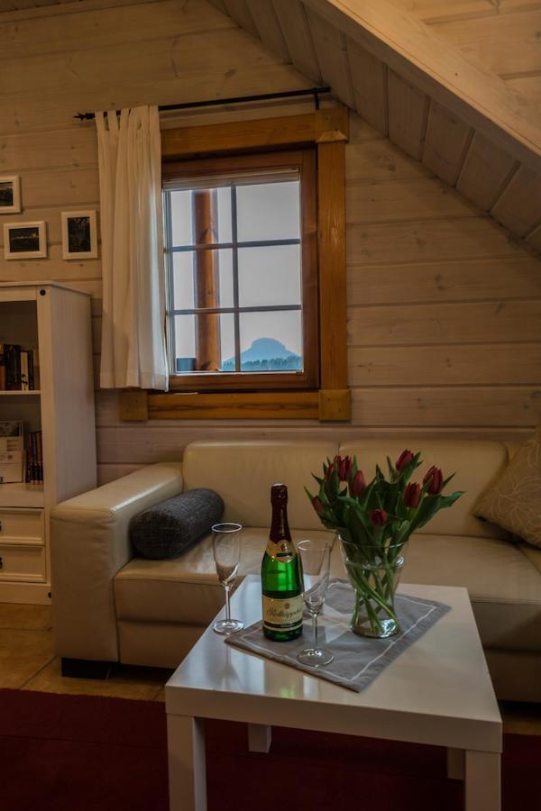 Ferienwohnung Im Blockhaus Rosenkranz Rathmannsdorf Exterior foto