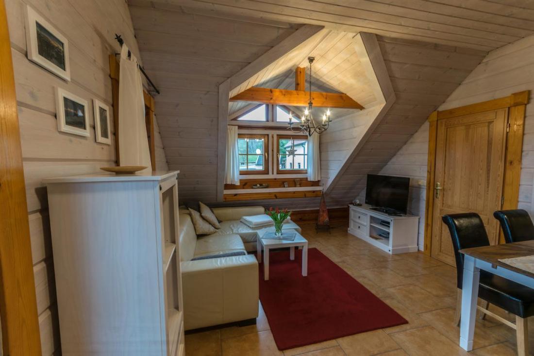 Ferienwohnung Im Blockhaus Rosenkranz Rathmannsdorf Exterior foto